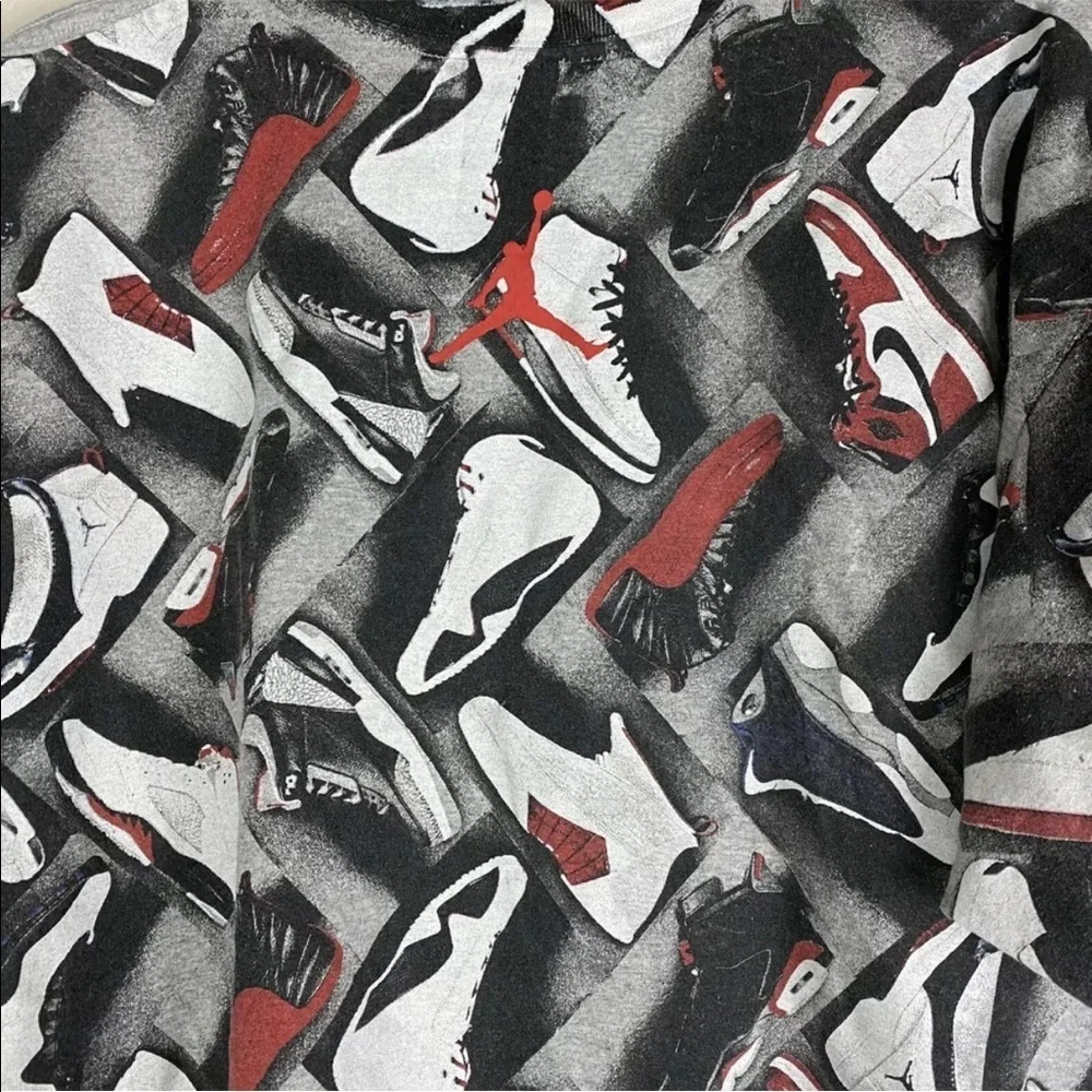Air Jordan Full Print Of Jordans Shirt Size Large